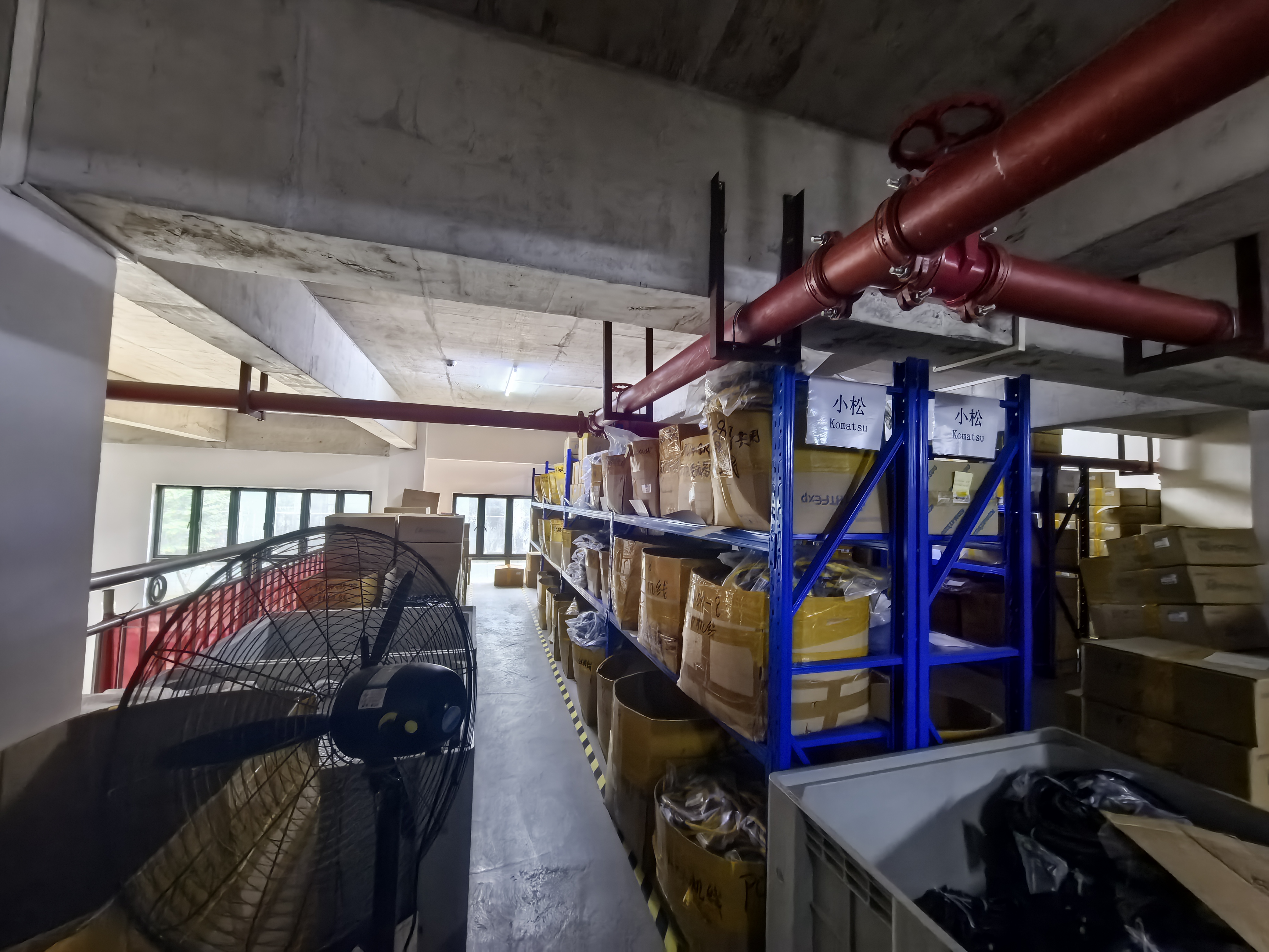 Warehouse Komatsu Parts Section